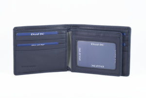 Genuine Leather Wallet-Blue