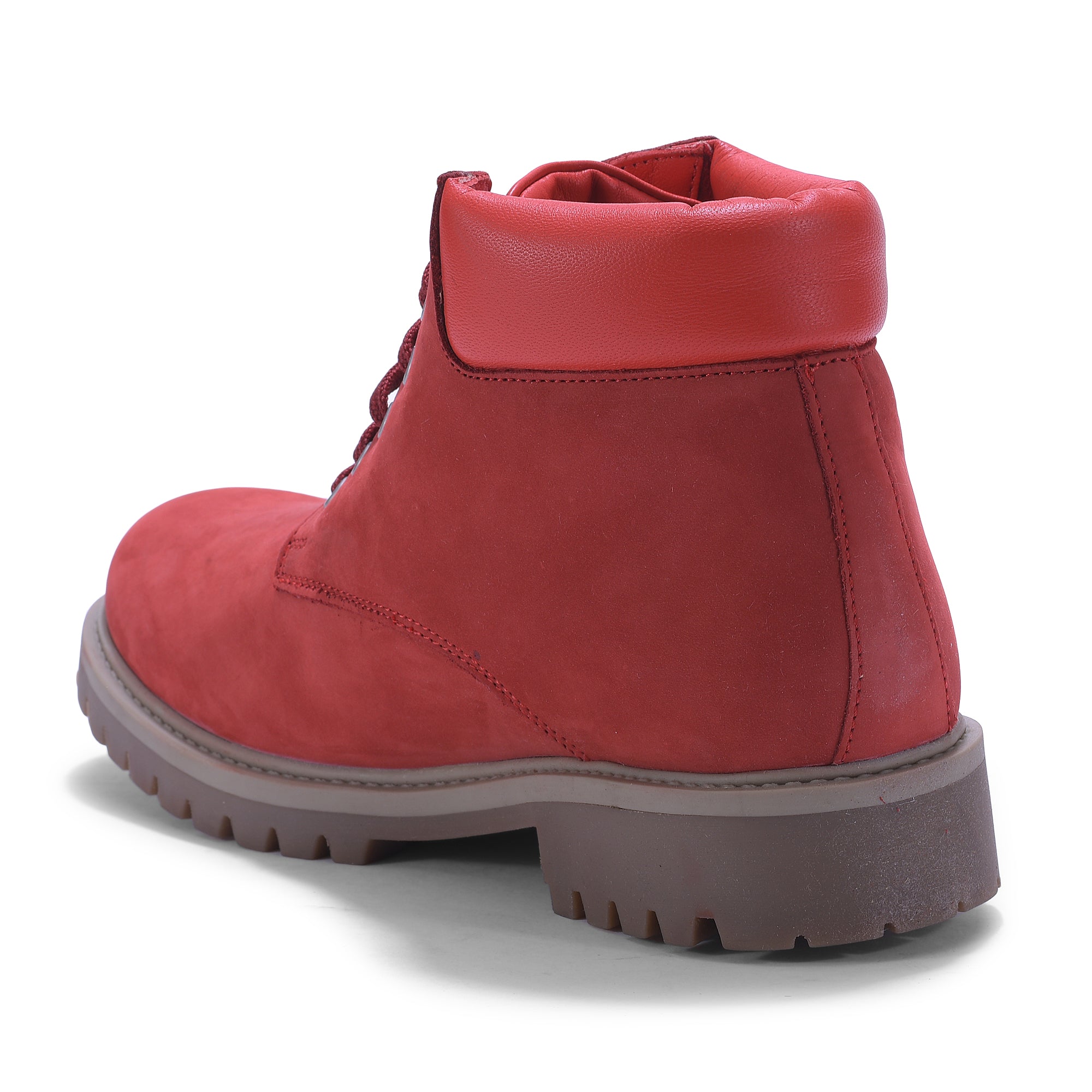 Original Woodland Women's Nubuck Leather Boots(#2249116_Port Red)