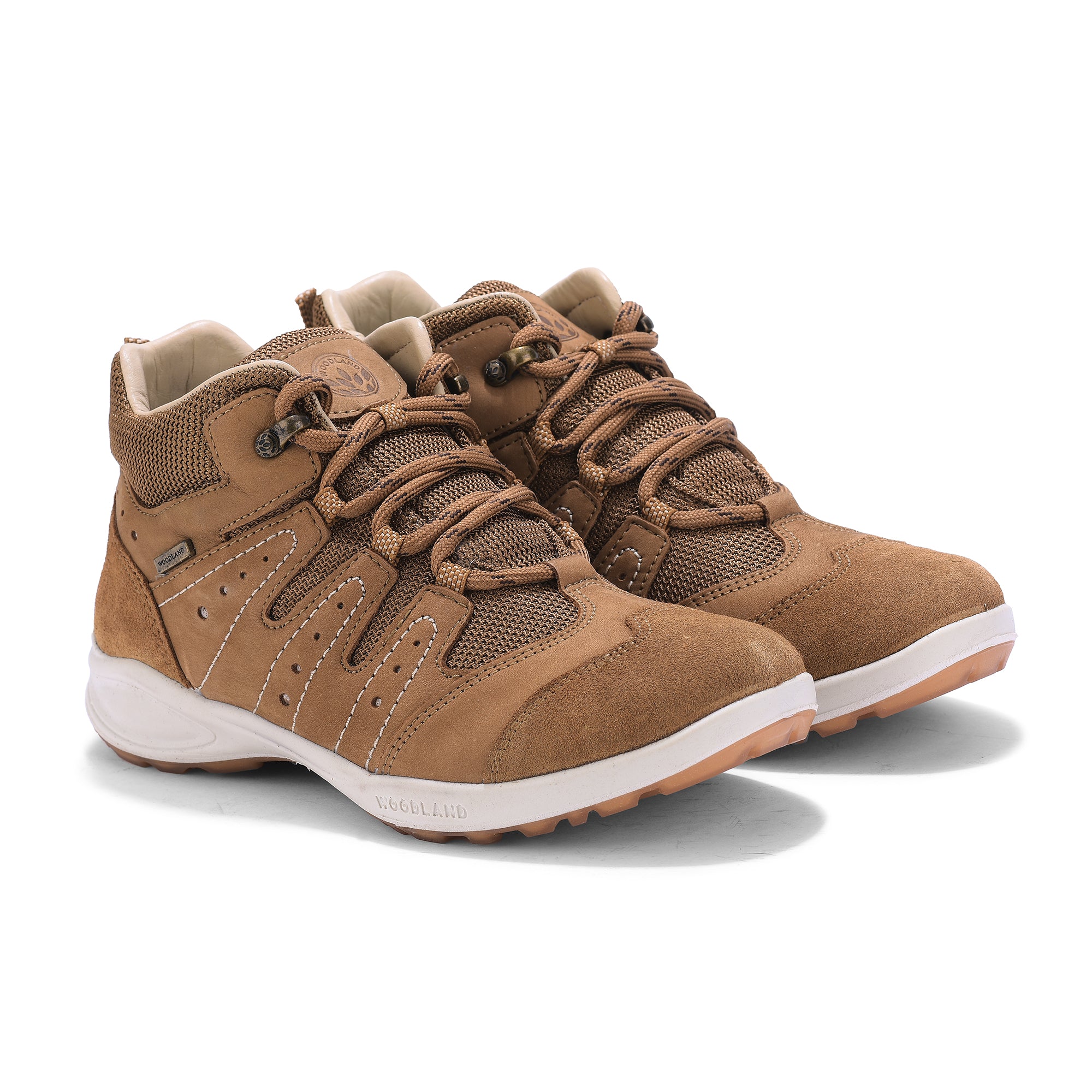 Original Woodland Women's Leather Soft Sneakers (#2639117_Camel)