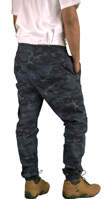 Men’s Stretch Navy Camo Joggers Pants