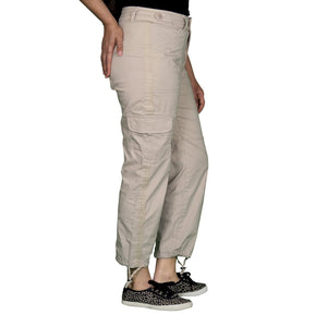 Womens Stretched Capri Long pants with Cargo pockets