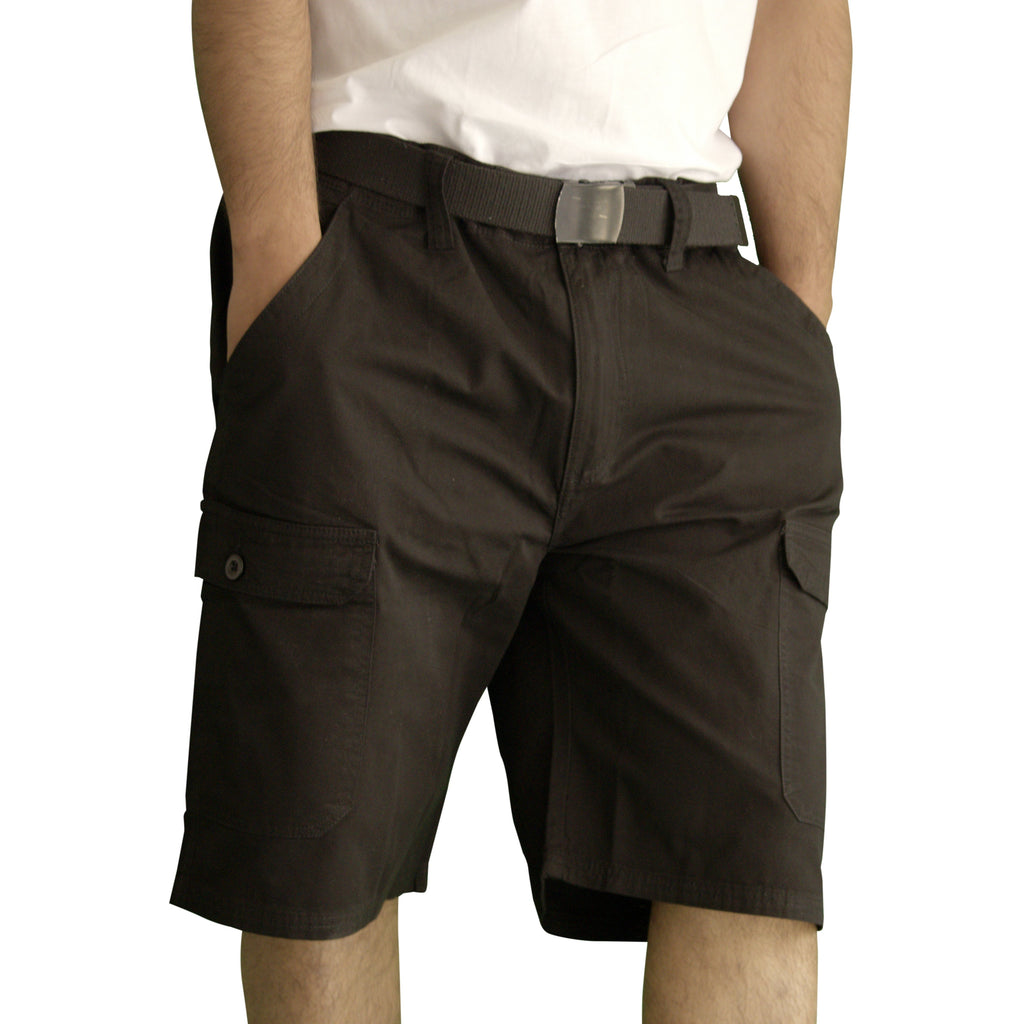 Men's Classic Cargo Short Pants (Black)